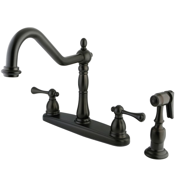English, Vintage Centerset Kitchen Faucet, Oil Rubbed Bronze
